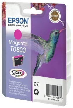 Epson Claria Magenta Ink Cartridge (T0803)